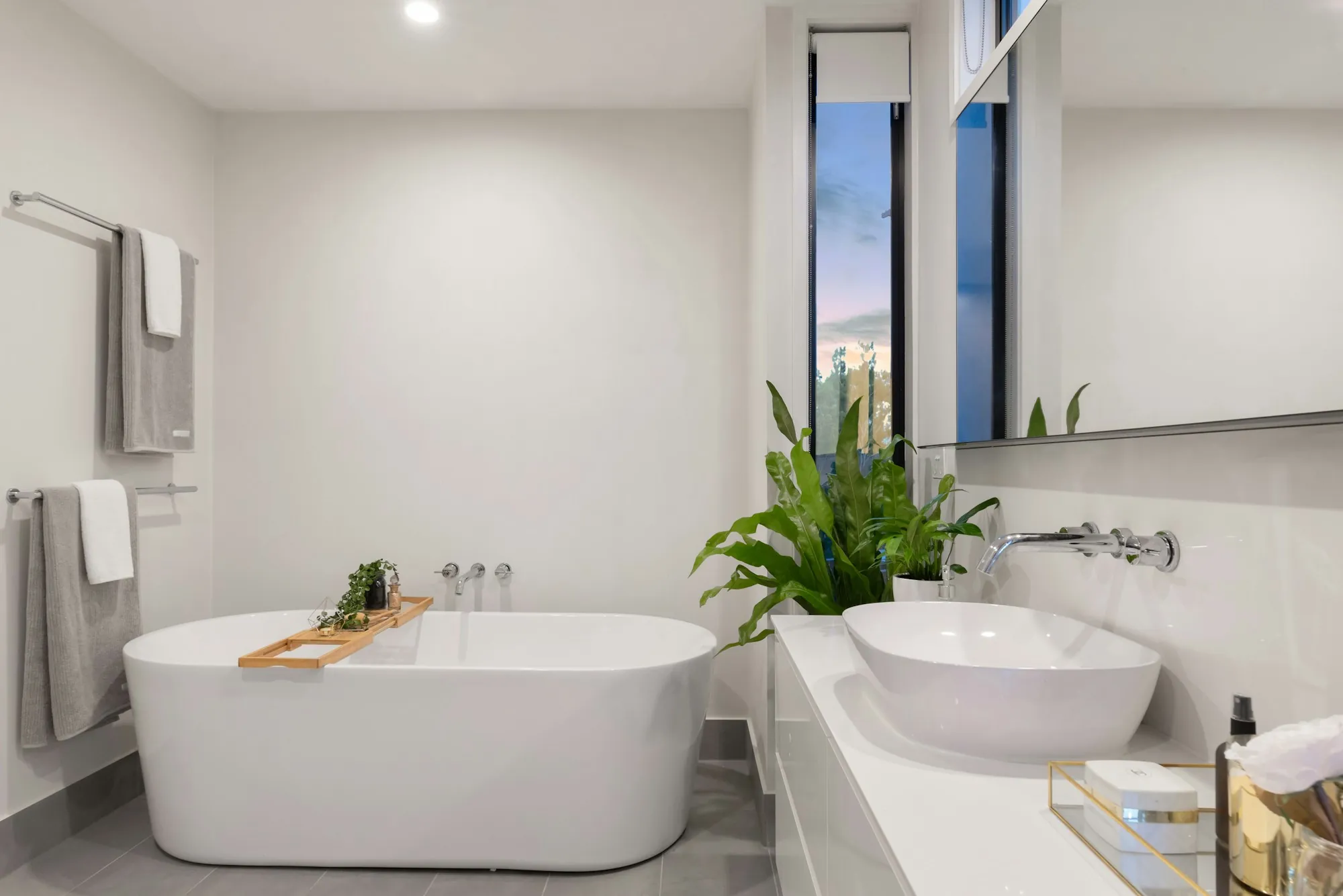 Updated bathroom after a remodel